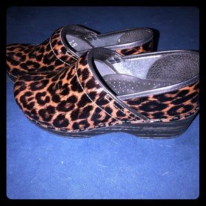 Dansko Professional Brown Leopard Clog